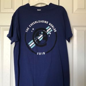 The 2019 Cheerleading Worlds T-Shirt (Blue)